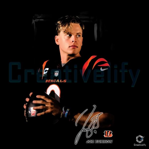 Joe Burrow 9 Cincinnati Bengals Signature PNG