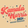 Kamala Harris 2024 Madam President Vote SVG