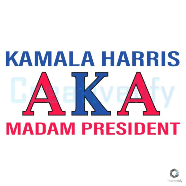 Kamala Harris AKA Madam President SVG