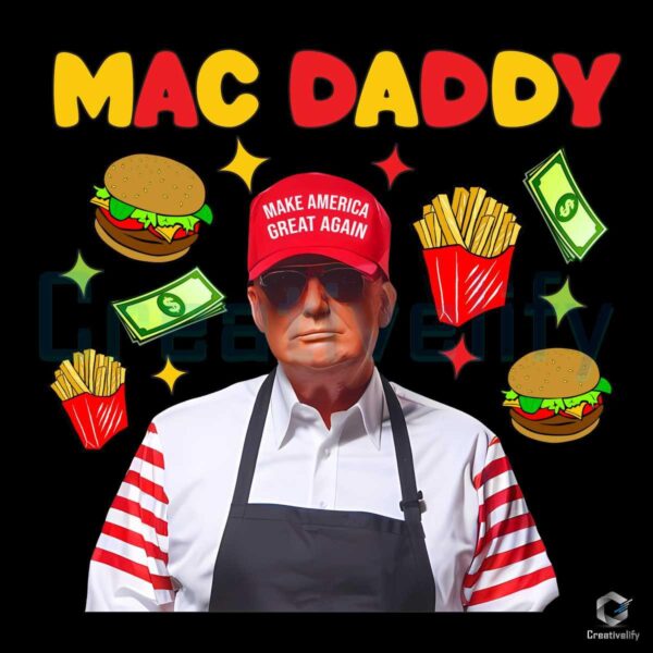 Mac Daddy Red Hat MAGA Trump PNG