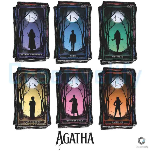 Marvels Agatha Witch Tarot PNG from Disney Show