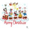 Merry Christmas Disney Train Mouse Friends PNG