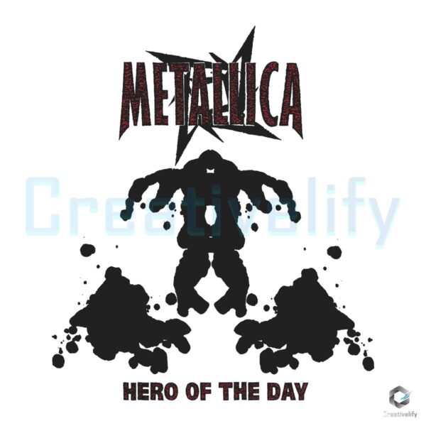 Metallica Band Hero Of The Day Song SVG