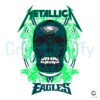 Metallica Football Logo with Skull Eagles in SVG