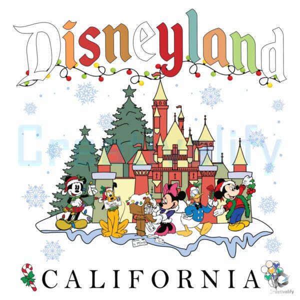 Mickey Friends Christmas Disneyland PNG