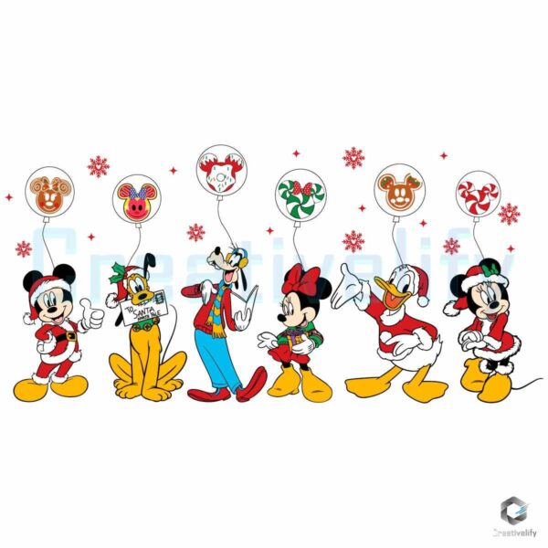 Mickey Mouse and Friends Svg for Your Christmas Squad