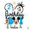 Mickey Mouse Birthday Boy Name SVG