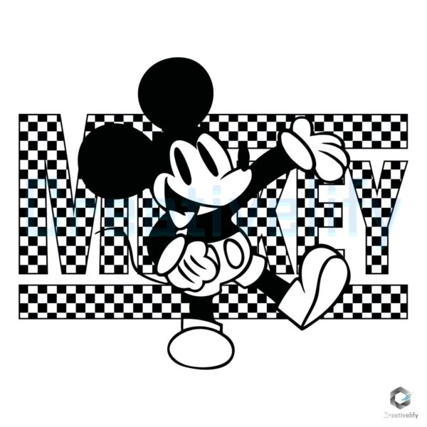 Mickey Mouse Checkered 1928 Disney SVG