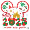 Mickey Mouse Hello Happy New Year 2025 SVG