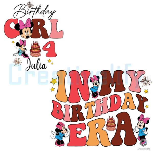 Minnie Birthday Girl In My Birthday Era SVG