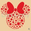 Minnie Mouse Heart Red Stars SVG