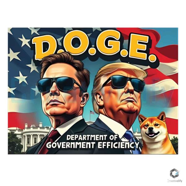 Musk Trump Sunglasses Doge Funny PNG