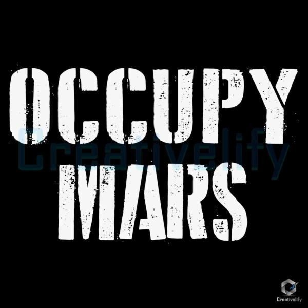 Occupy Mars SpaceX SVG