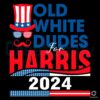 Old White Dudes For Harris 2024 American Flag SVG