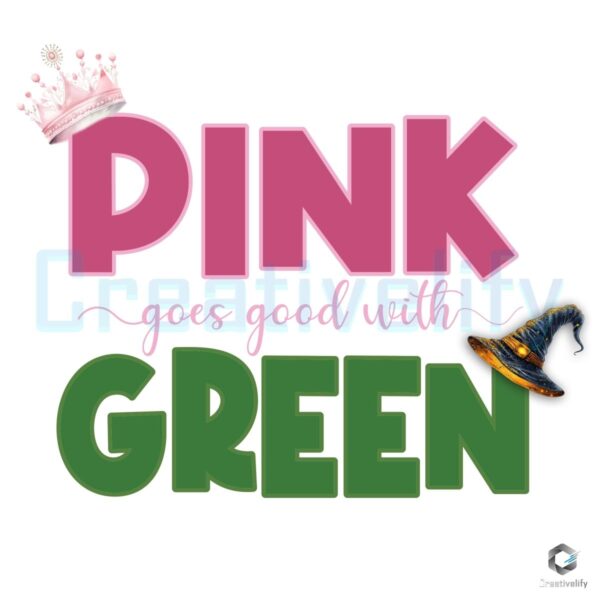 Pink Goes Good With Green PNG