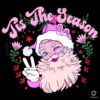 Pink Santa Christmas Tis The season PNG