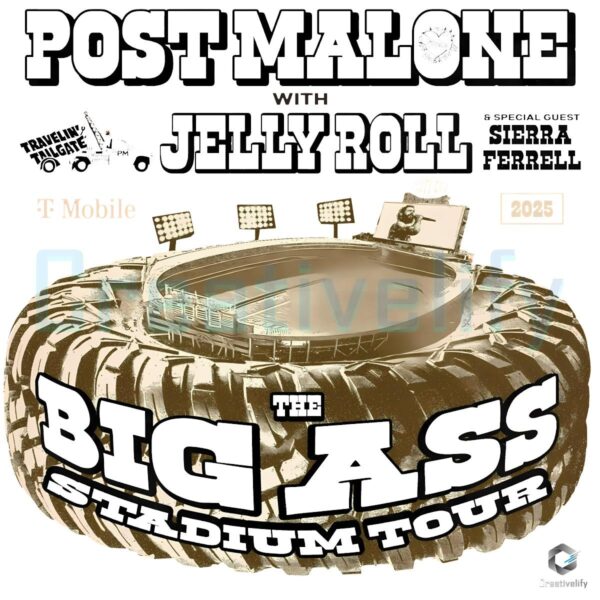 Post Malone With Jelly Roll The Big Ass Stadium Tour PNG