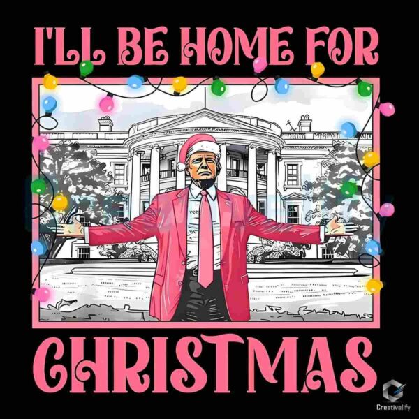 President Trump Pink Christmas SVG Homecoming