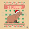 Quirky Christmas Capybara SVG for Festive Fun