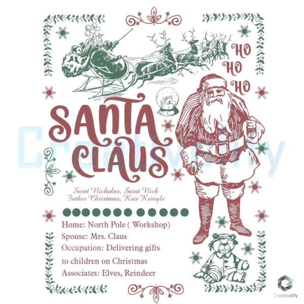 Retro Santa Claus Saint Nicholas Saint Nick PNG