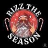 Santa Claus Rizz The Season Merry Rizzmas PNG