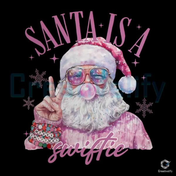 Santa Claus SVG Pink Christmas Swiftie