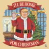 Santa Trump I'll Be Home For Christmas President PNG