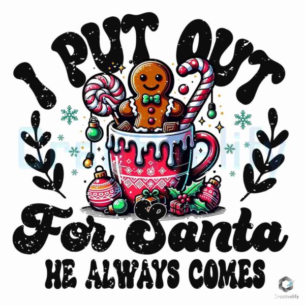 Santas Delight Hot Cocoa and Cookies PNG