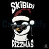 Skibidi Rizzmas Gen Alpha Slang Christmas Penguin PNG