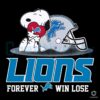 Snoopy Love Detroit Lions Football PNG