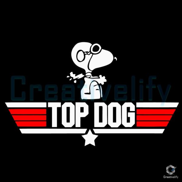 Snoopy Top Dog Parody SVG