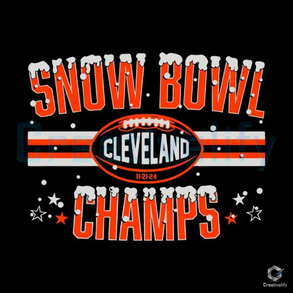 Snow Bowl Champs Cleveland Browns SVG