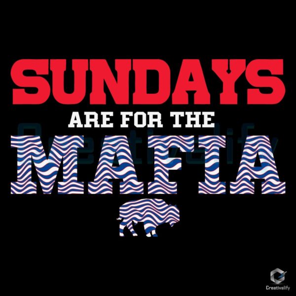 Sundays Are For The Mafia Bills Football PNG