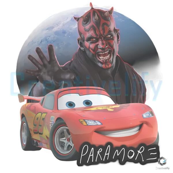 SVG of Darth Maul as Lightning McQueen by Paramore