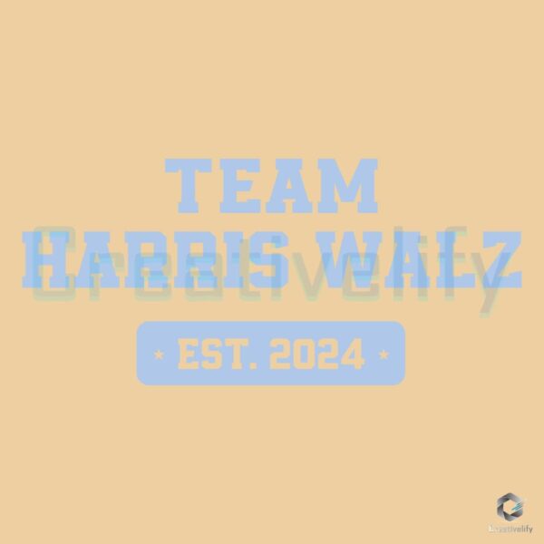 Team Harris Walz Est 2024 SVG