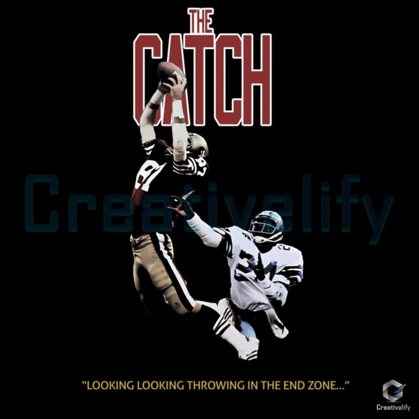 The Catch Dwight Clark San Francisco 49Ers Football PNG