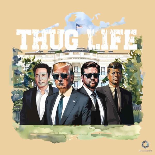 Thug Life Trump Vance White House PNG