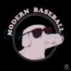 Trendy Dog with Sunglasses Modern Baseball PNG