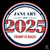 Trump Is Back 2025 January 20Th SVG