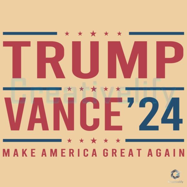 Trump Vance 24 MAGA SVG