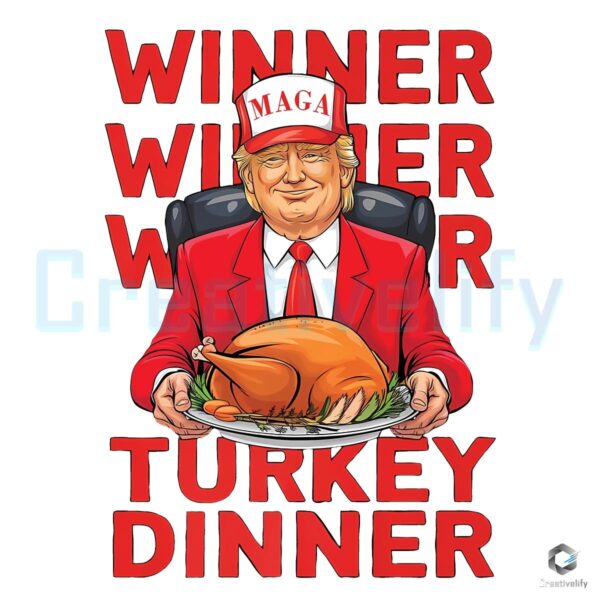 Trumps Thanksgiving Feast Winner Winner Turkey Dinner PNG