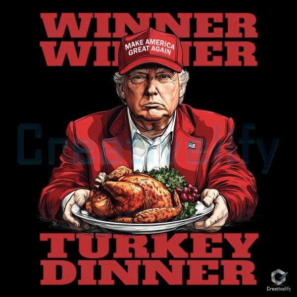 Turkey Dinner Triumph Humorous Thanksgiving Trump PNG