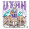 Utah Jazz Basketball Skeleton Player PNG