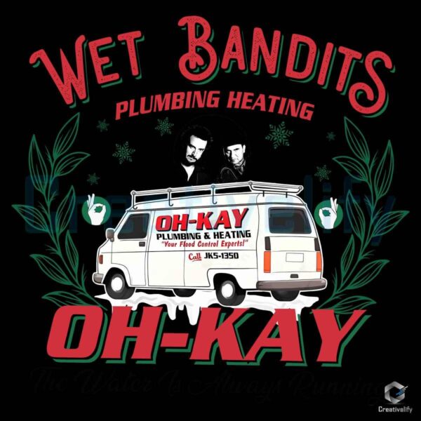 Vintage Christmas Films Wet Bandits Oh Kay SVG