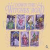 Vintage Down The Witches Road Tarot Cards PNG