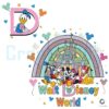 Walt Disneyworld Mickey Minnie Friend Rainbow SVG