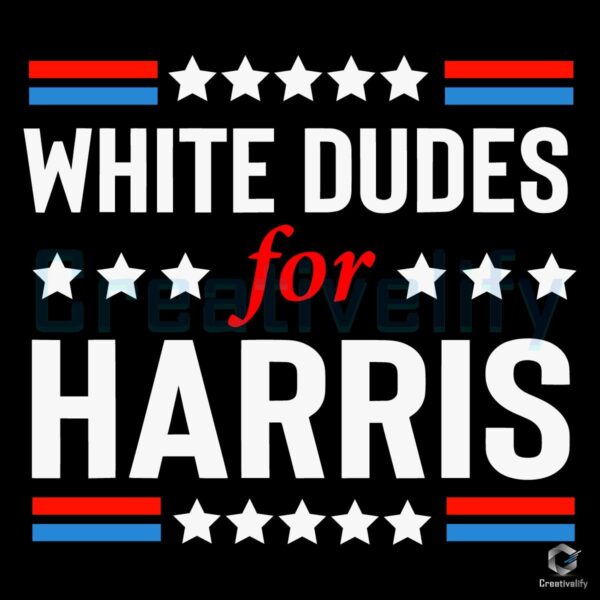 White Dudes For Harris Electing Harris Walz 2024 SVG