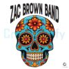 Zac Brown Band Flower Sugar Skull PNG