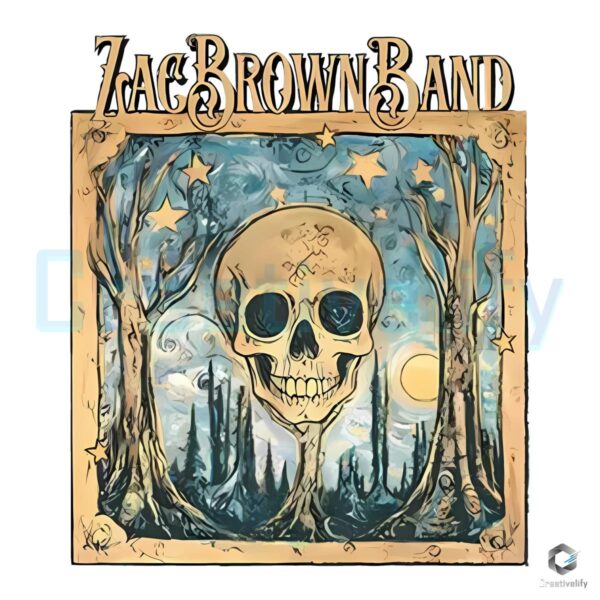 Zach Brown Band Skull Painting PNG