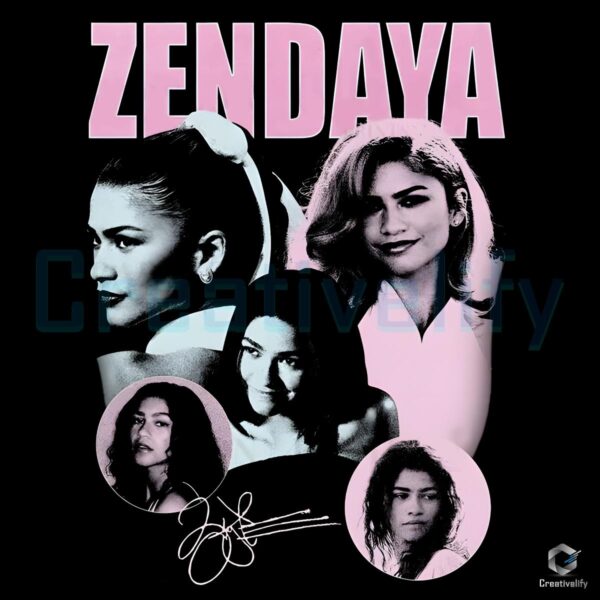 Zendaya Signature Fan PNG